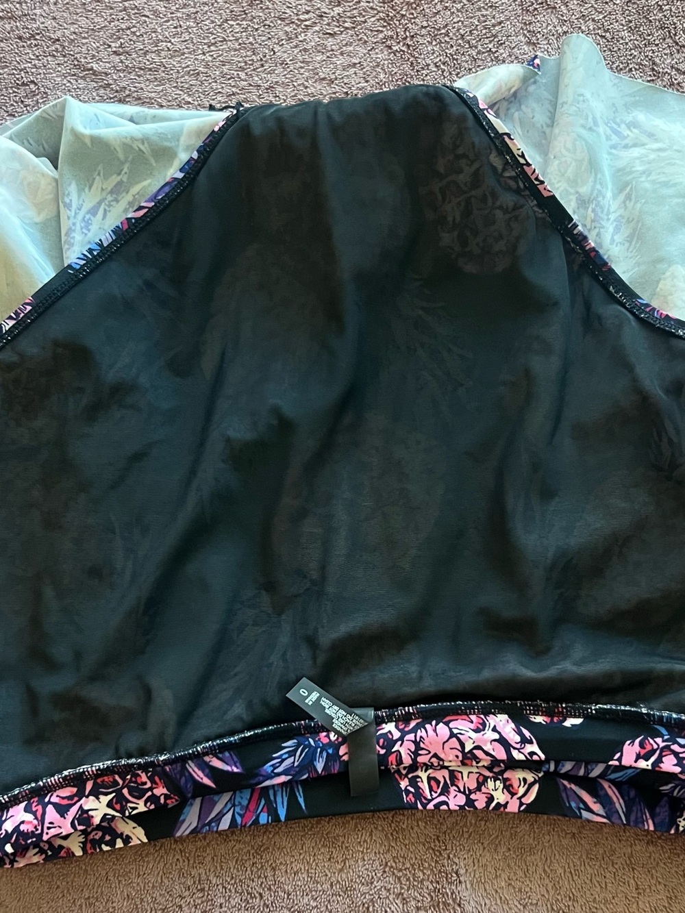 torrid Black Swim Skirt with Pink & Blue Pineapple Print - Picture 5 of 6